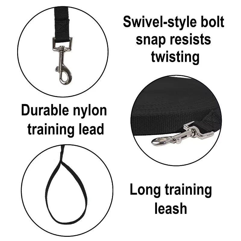 Solid Dog Leash for Large Dogs Pet Puppy Walking Training Lead Rope Big Dog Nylon Rope Long Leashes